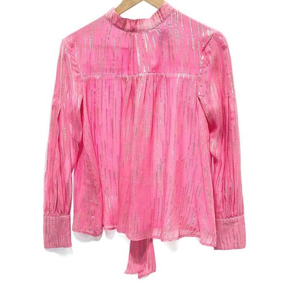 New Birgitte Herskind Ilse Silk Striped Blouse - Picture 7 of 15